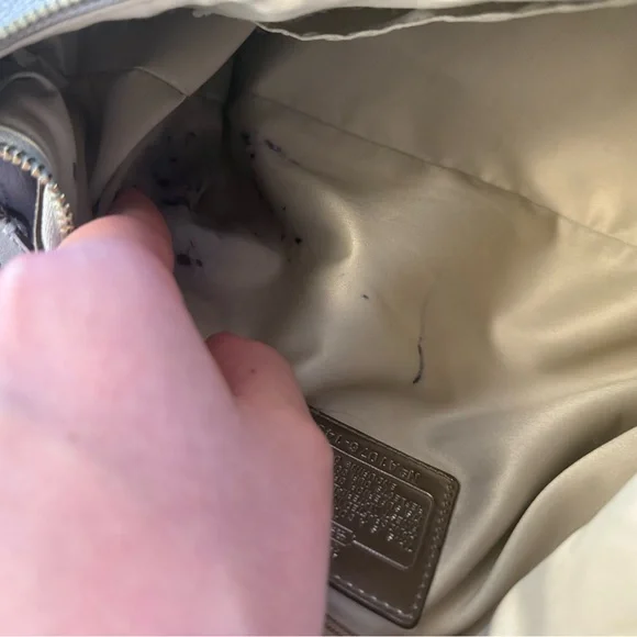 Coach Light Blue/Purple Boho Leather Shoulder Bag - Picture 13 of 16